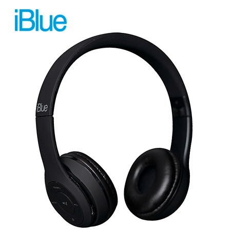 AUDIFONO C/MICROF. IBLUE SCREAM S019 BLUETOOTH/FM/MICRO SD BLACK (PN S019-BK)